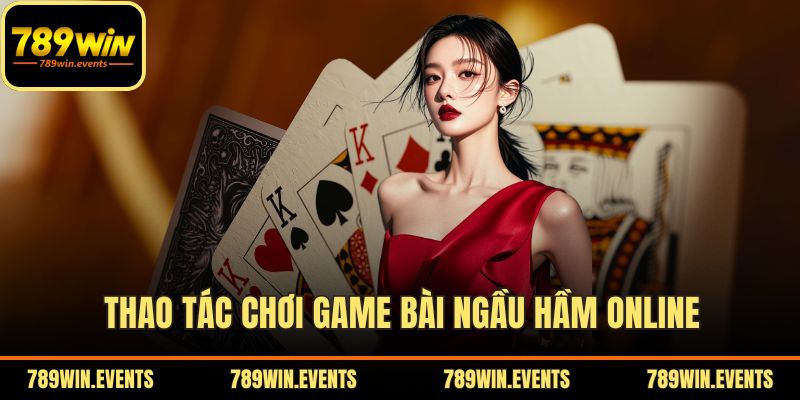 Thao tác chơi game bài Ngầu Hầm online